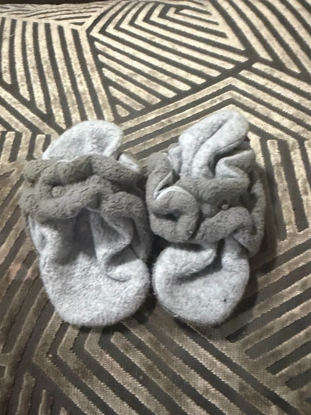 Plush Baby Booties & Slippers Set - Pink, Gray, Beige, Black